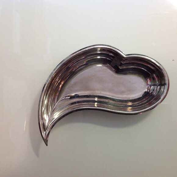 Shiseido Silverplate HEART in Motion Trinket Presentation Vanity Tray Di… - Picture 6 of 11